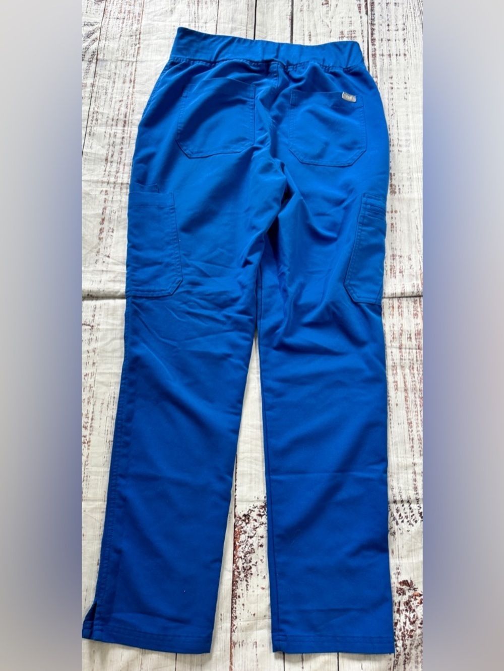 FIGS Scrub Pants Size S Blue Stretch Medical Cargo Pockets - Picture 8 of 8
